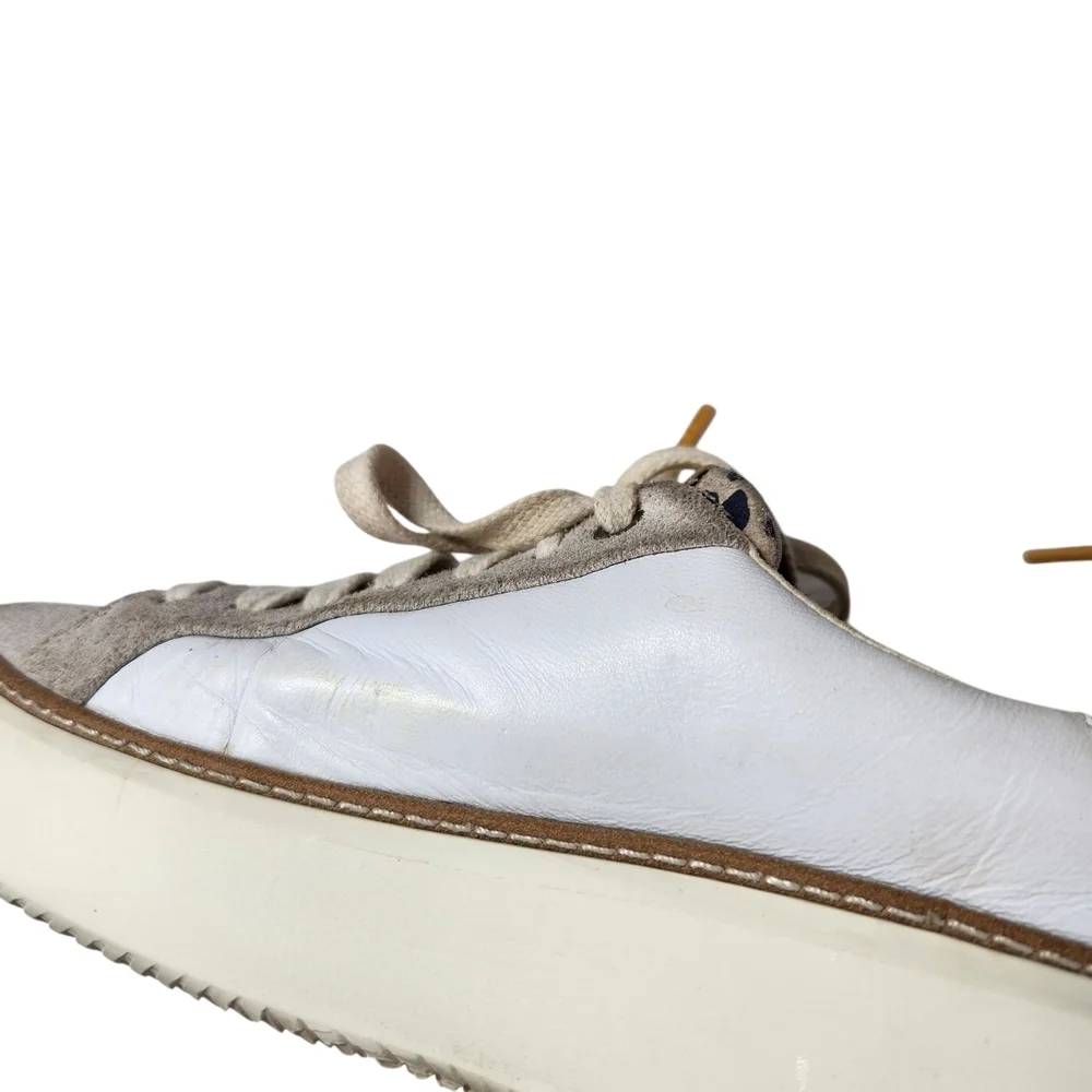Cole Haan Women's White and Gold Sneakers